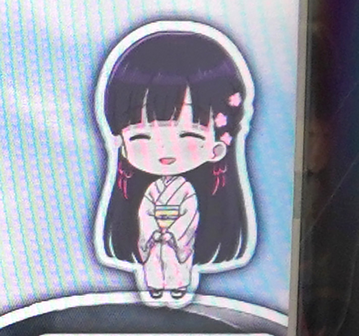 わたしの幸せな結婚　ミニキャラのアクション　微笑む