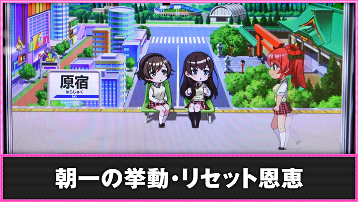 L絶対衝激~PLATONIC HEART~ 朝一の挙動・リセット恩恵 通常時のステージ 原宿