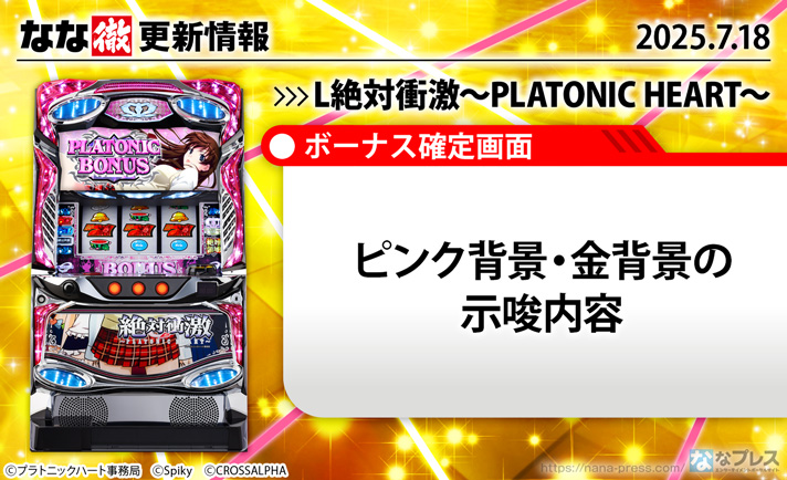 L絶対衝激～PLATONIC HEART～　更新情報の概要