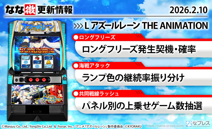 アズールレーン スマスロ(アズレン)】更新情報（2月10日）