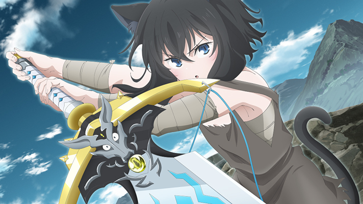 パチスロ 転生したら剣でした フランボーナス 終了画面 イラスト 構えるフラン
