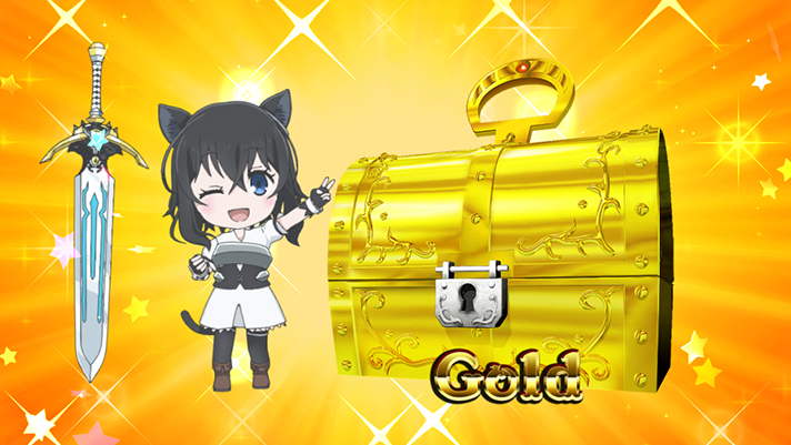 パチスロ 転生したら剣でした　AT「転剣ラッシュ」　まじかるちゃんす：金箱