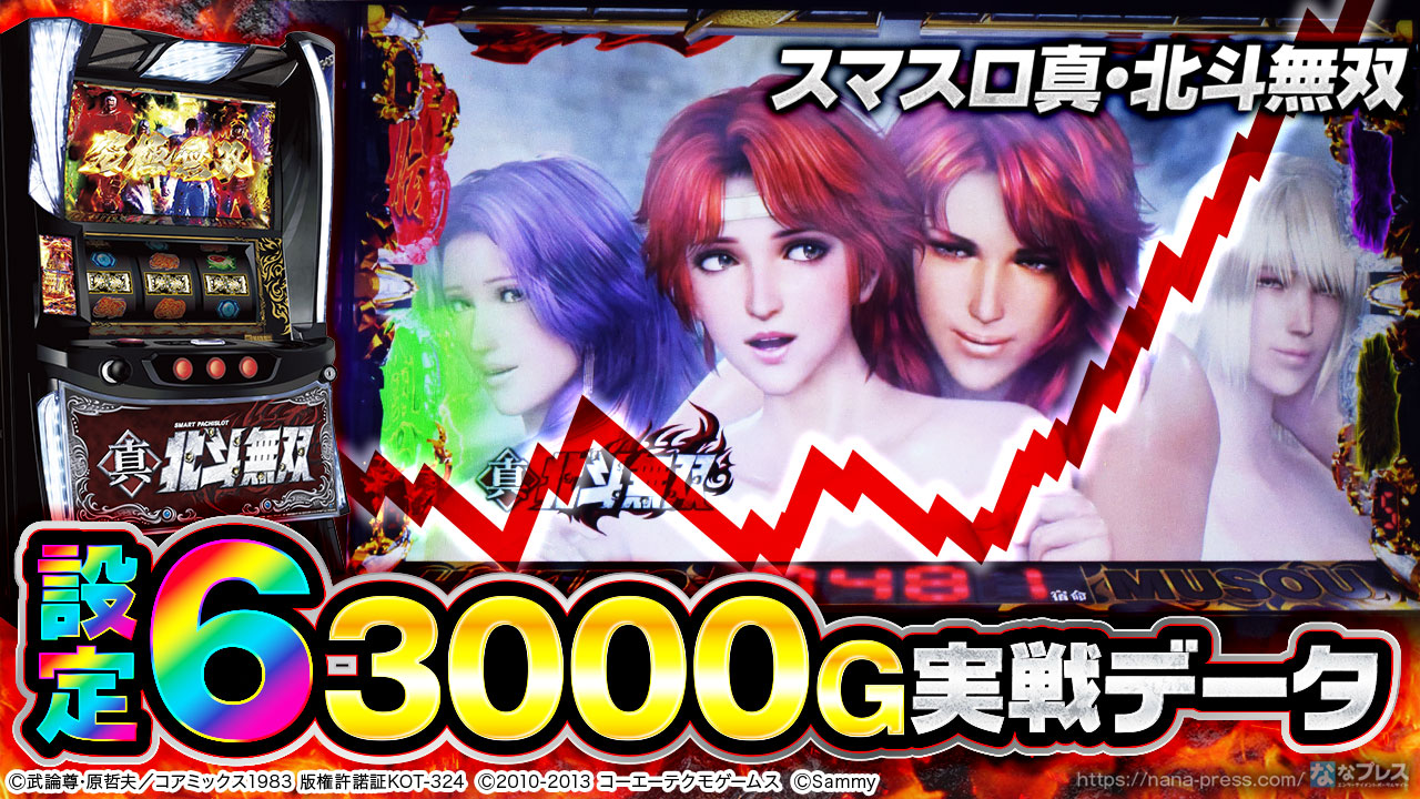 スマスロ真・北斗無双】設定6の約3000G実戦データを公開！初